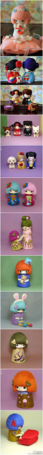 美眉必修课令人惊叹！Yu Yu的这些羊毛毡娃娃，不少都是用在婚礼上的!