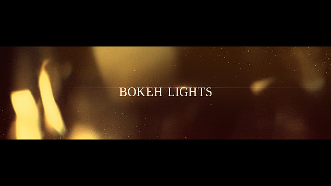 Bokeh Lights Titles ...