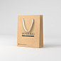 Paper bag mockup Premium Psd