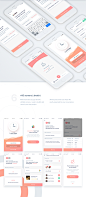 LunchTime - Mobile App Design Freebie : LunchApp a clean, minimal and pixel perfect iOSmobile app design freebie, designed at Netguruby designers for the designers' community