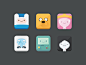 App-venture Time Icon Set - AI- by: given - ICONFANS专业界面设计平台