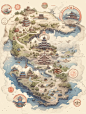 Ai绘画|古风地图系列
