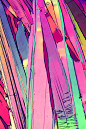 Microscopic Modern Crystal Purple Edge Abstract 2: 