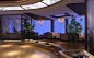 新中式风格茶楼大厅吊灯装修效果图