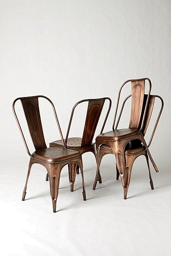 Copper hued chairs f...