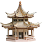 流时间中国古建筑木模型定制中式古代木质拼装建筑成品模型摆件-淘宝网