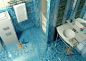 震惊世人！壕家的3D浴室地板！