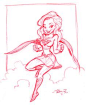 Supergirl+Sketch+by+tombancroft.deviantart.com+on+@DeviantArt