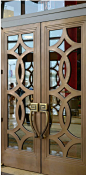 Bronze fretwork door  Use its design for Wooden Door: 