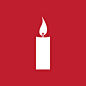 圣诞节蜡烛图标 iconpng.com #Web# #UI# #素材#