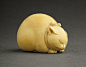 Cat Netsuke: