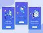 Onboarding illustration screens