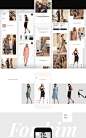 Sketch和PSD的服装网页和手机模板 LookBook Template SQUARE_UI设计_Web界面