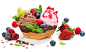 General 2560x1565 food ice cream berries fruit