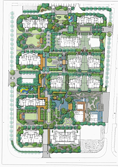 A`Xi采集到居住区Plan