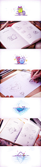 MBE Style Illustration process : MBE Style illustration process@北坤人素材