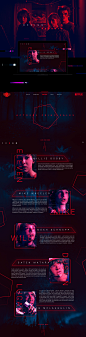 Stranger Things Concept UI UX Design Web : No había visto Stranger Things hasta hace unas dos semanas, me llamo mucho la atención el estilo de los 80 pero sobre todo la frescura de la serie al ser protagonizada principalmente por niños, me divertí mucho h