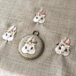 Make the silk embroidery charms for Etsy shop.
l want sell these in about September...And instructions too.
It takes long long time...
Please follow me on Etsy

あのアプリの加工ではありません 笑
リアルにうさぎがいっぱい...！ #embroidery #ハンドメイド #broderie #刺繍 #вышивка #자수 #イラスト