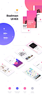UI Kits : Rodman is a gorgeous mobile UI Kit with clean and light design. Packed with 80+ layouts in 7 categories it surely will help you to speed up your UI workflow and create an outstanding experience. Each layout was carefully crafted using nested sym