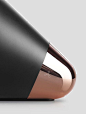 matte black + polished copper: 