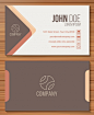 Elegant business card with original style Vector | Free Download