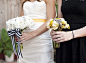 时尚的婚礼灵感:黑色和白色条纹+跳跃的黄色 - 时尚的婚礼灵感:黑色和白色条纹+跳跃的黄色婚纱照欣赏