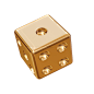 金色骰子 方块