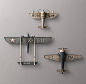 Vintage Model Airplane - Blue