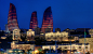 Gallery of Baku Flame Towers / HOK  - 2 : Image 2 of 11 from gallery of Baku Flame Towers / HOK. Photograph by Farid Khayrulin