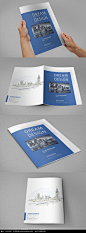 城市建筑画册封面设计AI素材下载_封面设计图片