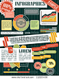 set of infographic elements - stock vector