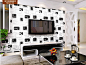 雅琪诺现代简约方块卧室墙客厅电视背景墙纸环保壁纸个性电视墙-淘宝网