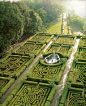 maze gardens at ruspoli castle . northern lazio, italy