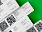 BTC Business Card logo qr code print typography software code qr business card