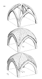 西式圆顶的龙骨解析图。                                 