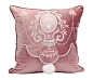 欧式法式样板房别墅沙发靠垫公主房小球球装饰花纹拼接抱枕粉红色-淘宝网