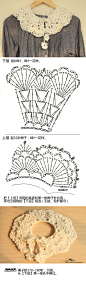 YQ手工 | 新浪微群-总有一群人和你一样双层假领子图解。用牛奶棉钩的话手一定要放松、放松、再放松