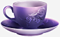 紫色咖啡杯免抠素材_新图网 https://ixintu.com 咖啡 咖啡杯 手绘 杯具