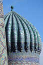 Dome detail 1 - Registan Square, Samarkand by wildplaces