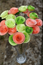 Love these paper flowers.