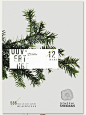 Général Sherman is a particular giant sequoia tree located in a national park in California, and also the name of a bar in Montreal, Canada. Design agency BZOING have used the foliage of the tree and some beautiful type for their flyer. It fits nicely wit