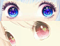 【动漫上色】魔卡少女樱眼睛上色PS教程-日系同人绘-蓝铅笔