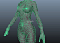CG模型_女性人体基本布线模型 - http://www.cgdream.com.cn