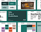 Mila — Brand Guidelines Template : The Complete | Brand Guidelines is a template of 57 fully customisable design pages for Adobe InDesign by Typefool©.
