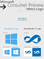 两枚Metro图标：Win8和Visual Studio 11