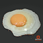 Fried Egg - Substance Material, Stephen Honegger : Completely procedural Fried egg done in Substance Designer. I wanted to see how far I could push the realism and flexibility of this seemingly simple object in Designer. The GIF describes some of the expo