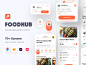 Food Hub UI Kit - Figma Resources : "Food Hub" is a Food Delivery service UI Kit consisting of 70+ pixel-perfect design with light and dark version. The kit is designed for both platforms.

The kit is easy to customizable including global color 