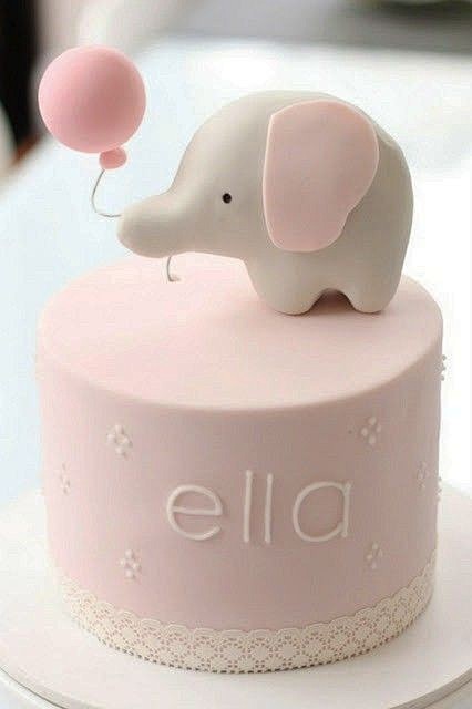 可爱小象 翻糖蛋糕