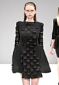 Dress with sculptural silhouette & 3D weave detail; experimental fashion construction // Anja Mlakar