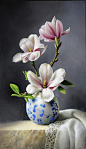 Magnolias Painting - Magnolia by Pieter Wagemans